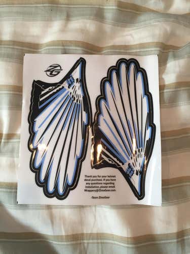 Authentic Hopkins Blue Jay Wings Pro7 decals