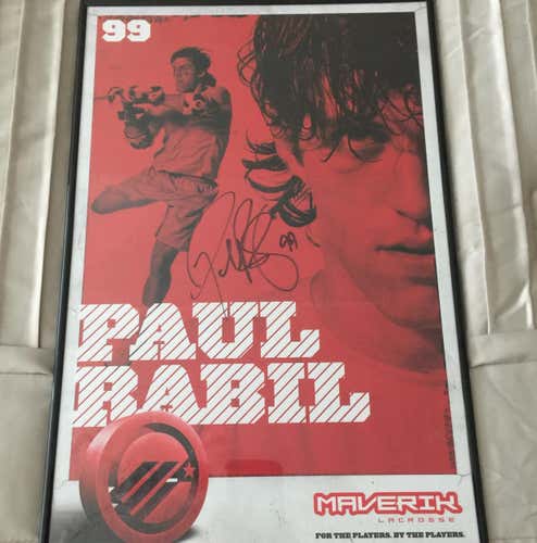 Paul Rabil Autograph Poster