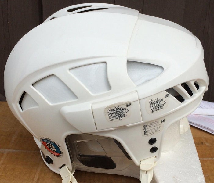 CCM / Reebok 8K Stock Hockey Helmet White/ Royal Blue/ Black SMALL 5002 | SidelineSwap