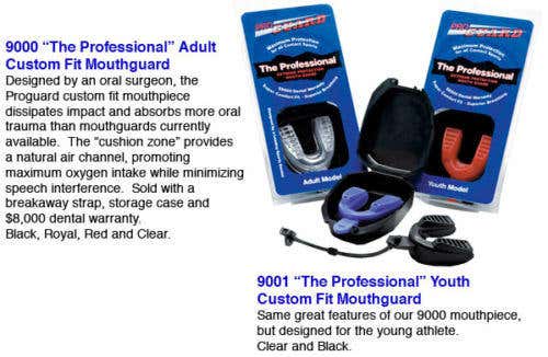 ProGuard Pro Mouthguard with Case Youth Clear or Black
