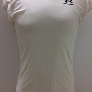 Under Armour Sleeveless Compression Shirt Cream Senior Sizes 9382