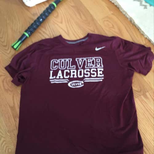 Nike Dri-Fit Maroon Culver Lacrosse Shirt