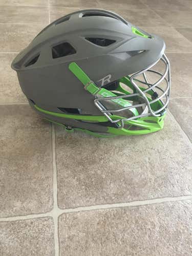 Grey and Green Cascade R helmet