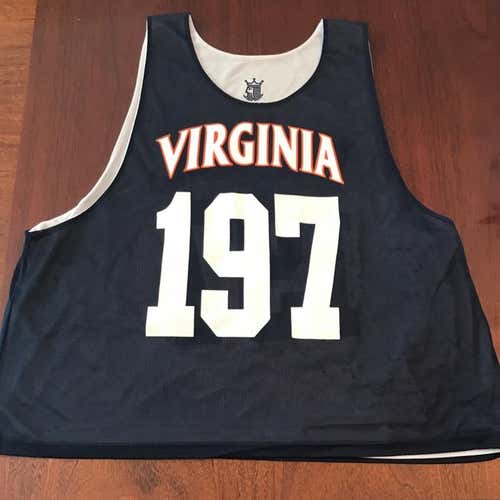 Official University Of Virginia (UVA) Lacrosse Pinnie (Reversible Blue/White)