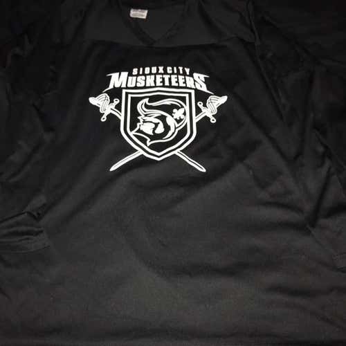Sioux City Musketeers Camp Worn Jersey Goalie Cut Jersey #43