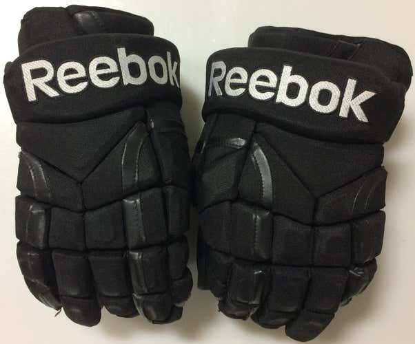 Reebok 11KP 14" Pro Stock Hockey Gloves Black Stars 2998