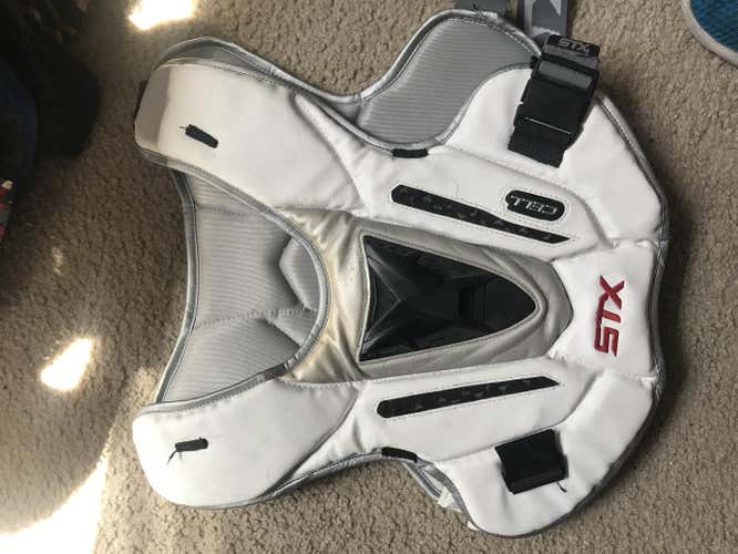 STX Cell chest pad original and cut