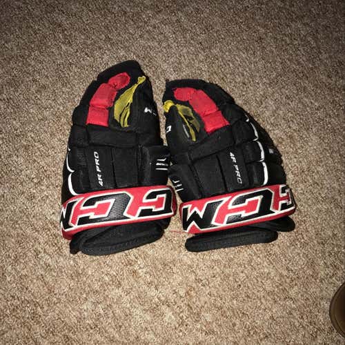 CCM Custom Red And Black Gloves