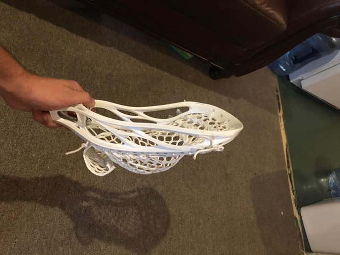 Warrior Evo 4X Lacrosse Head White Strung
