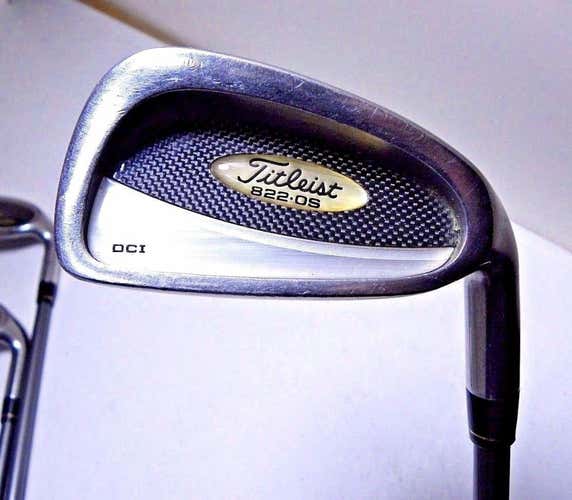 Titleist DCI 822 OS Irons 5-PW Right Handed Graphite Stiff Flex Used +1.5"