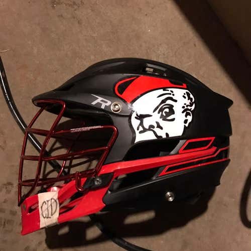 Black Cascade-R with Chrome Red Mask And Chin