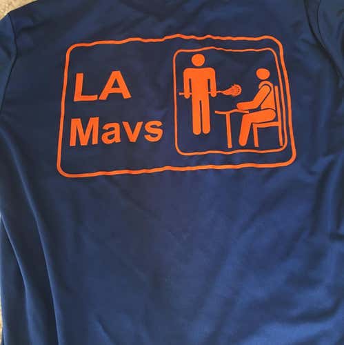 LA Mavericks Lax Coaching Shirt Size Large + Nike Shorts Size XL