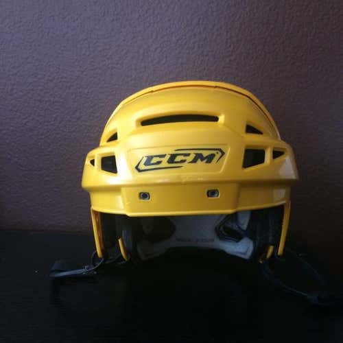 CCM VECTOR SIZE MEDIUM YELLOW HELMET