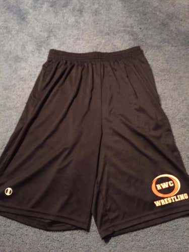 Black Wrestling Shorts Size Adult Medium