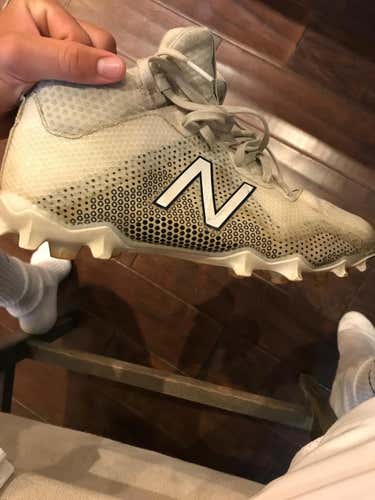 New Balance all white cleats Size 10