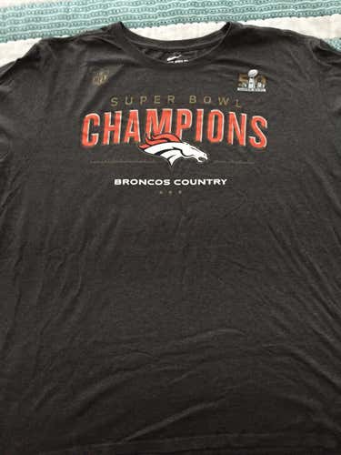 Broncos Super Bowl 50 Champions Nike Tee-XXL