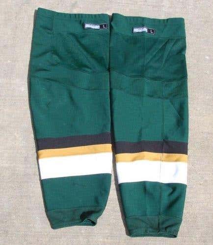 CCM / Reebok Edge Pro Stock Hockey Socks Texas Stars XL+ Green GOALIE 2501