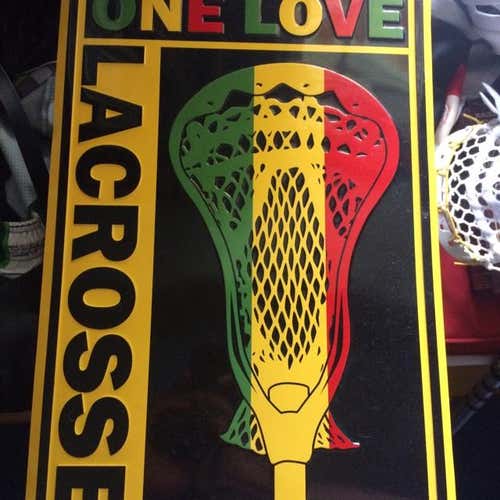 One Love Lacrosse Street Sign