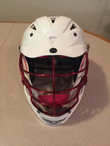 Great Condition White CPXR- Red chrome facemask