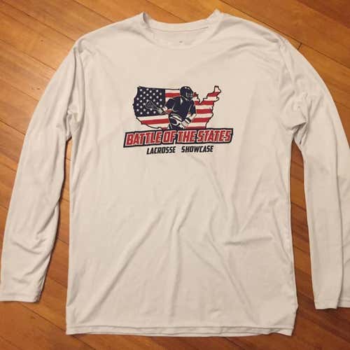 Mens Wicking Athletic Long Sleeve Battle of the States Tshirt sz Large
