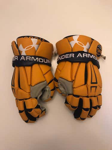 Game Worn Custom Georgia Swarm Gloves - Under Armour Command Pro - 13"