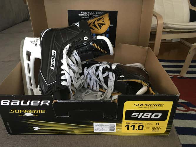 Bauer supreme s180 11.0 D skates NEW