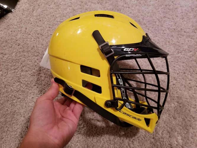 Brand New Cascade CPV Helmet (Yellow/Navy) (S/M)