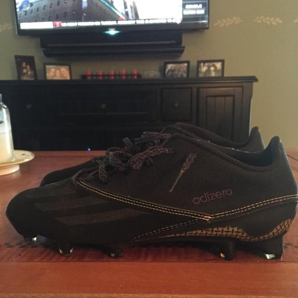 New Black Out Adidas Adizero Football Cleats