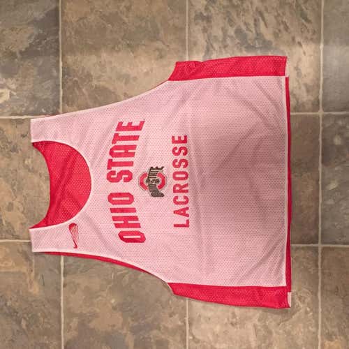 Ohio State lacrosse red and white reversible penny