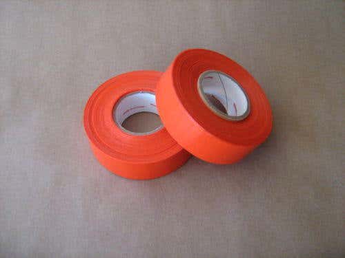 4 Rolls of Poly Sock Tape 2 WT/ 2 OR each roll 1" x 30 yds