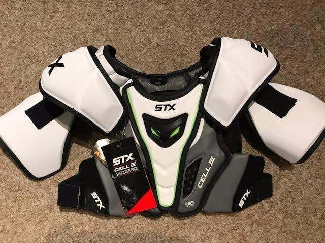 NEW! STX Cell III Lacrosse Shoulder Pads