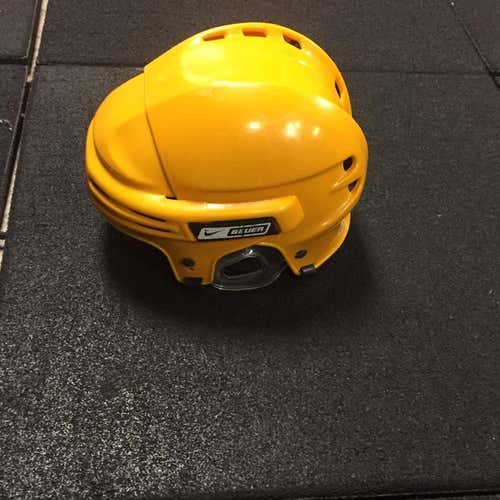 Yellow NikeBauer Helmet