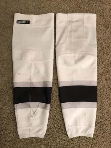 Reebok Edge Pro Stock LA Kings Away Socks - Size Large