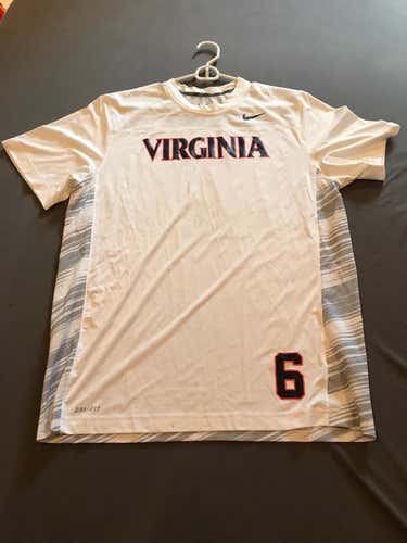 Custom White Nike DRI-FIT Short Sleeve Shooting Shirt