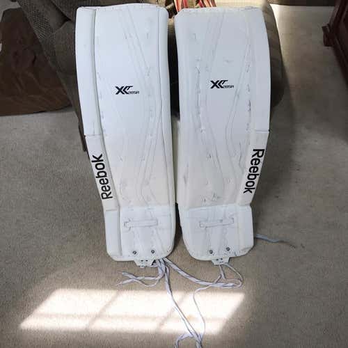 Reebok X28 Single Break 36+1 All White Goalie Pads