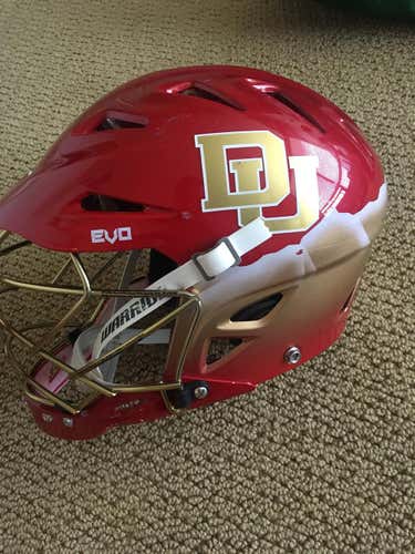 DU - University of Denver 2017 Away Lax helmet - Mountain paint job