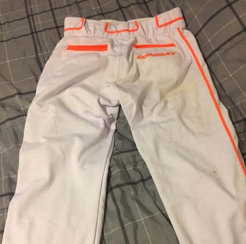 Combat Adult Baseball Pants Medium Orange Piping