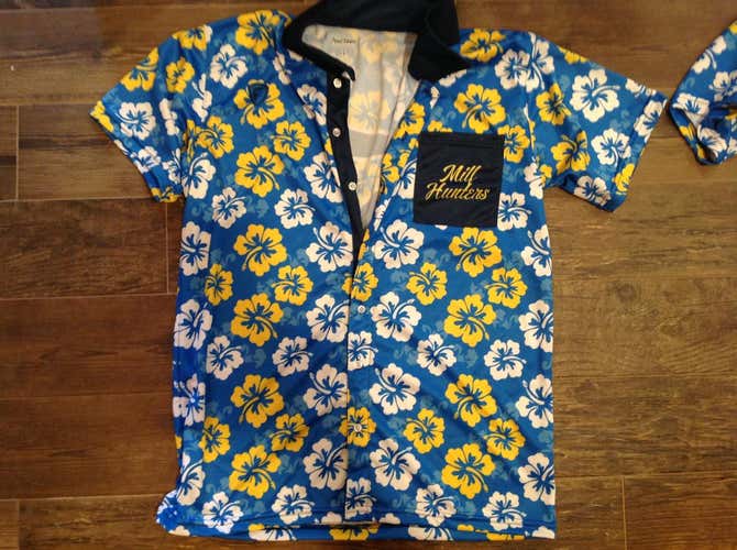 Milf Hunters button down jersey #48 size Large