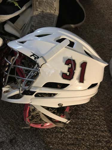 All White Cascade R Helmet