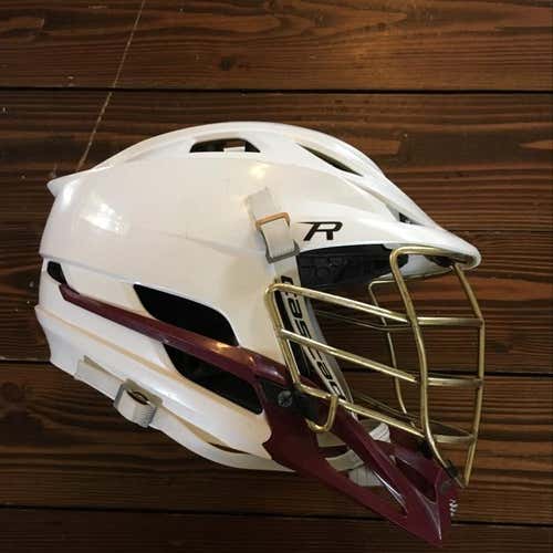 Maroon And White Cascade R With Gold Cage