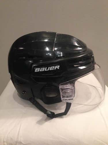 Bauer IMS 5.0 Helmet (Sr. Large) w/ Bauer HDO Pro-Clip Wave Visor