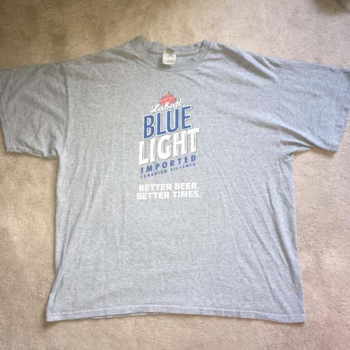 Labatt Blue Grey Logo Tee Size XLarge