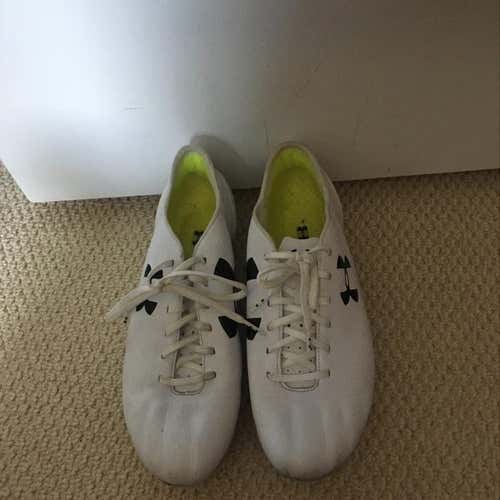 Under Armour Speedform Leather Football Boots White / Black