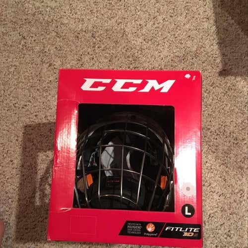 Ccm Fitlite 3DS Helmet Large White New