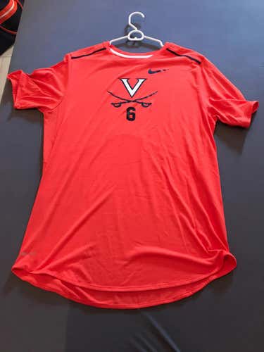 Custom UVA Nike DRI-FIT Short Sleeve Shooting Shirt