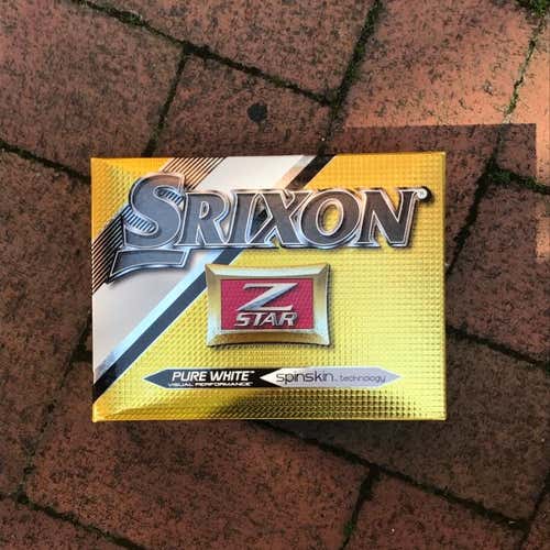 NEW - 2017 Srixon Z-Star Dozen White Golf Balls Original Packaging