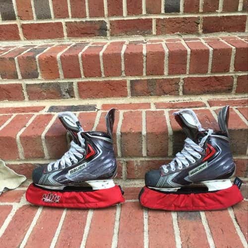Bauer X100 Size 5 With Elite Hockey Skate Guards And Leather Blade Rag