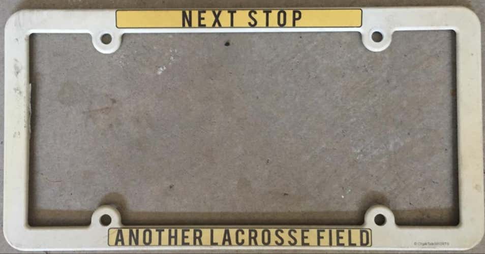 Lacrosse license plate Holder
