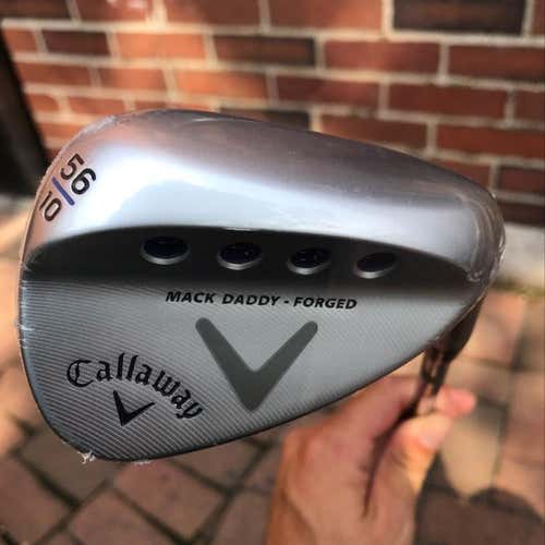 NEW - Callaway Mack Daddy Forged R-Grind 56/10 Nickel Chrome Wedge - Right Hand