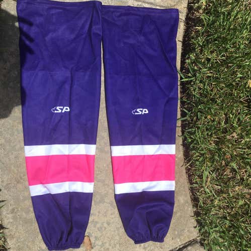 Echl Pro Stock Orlando Solar Bears Game Used Socks